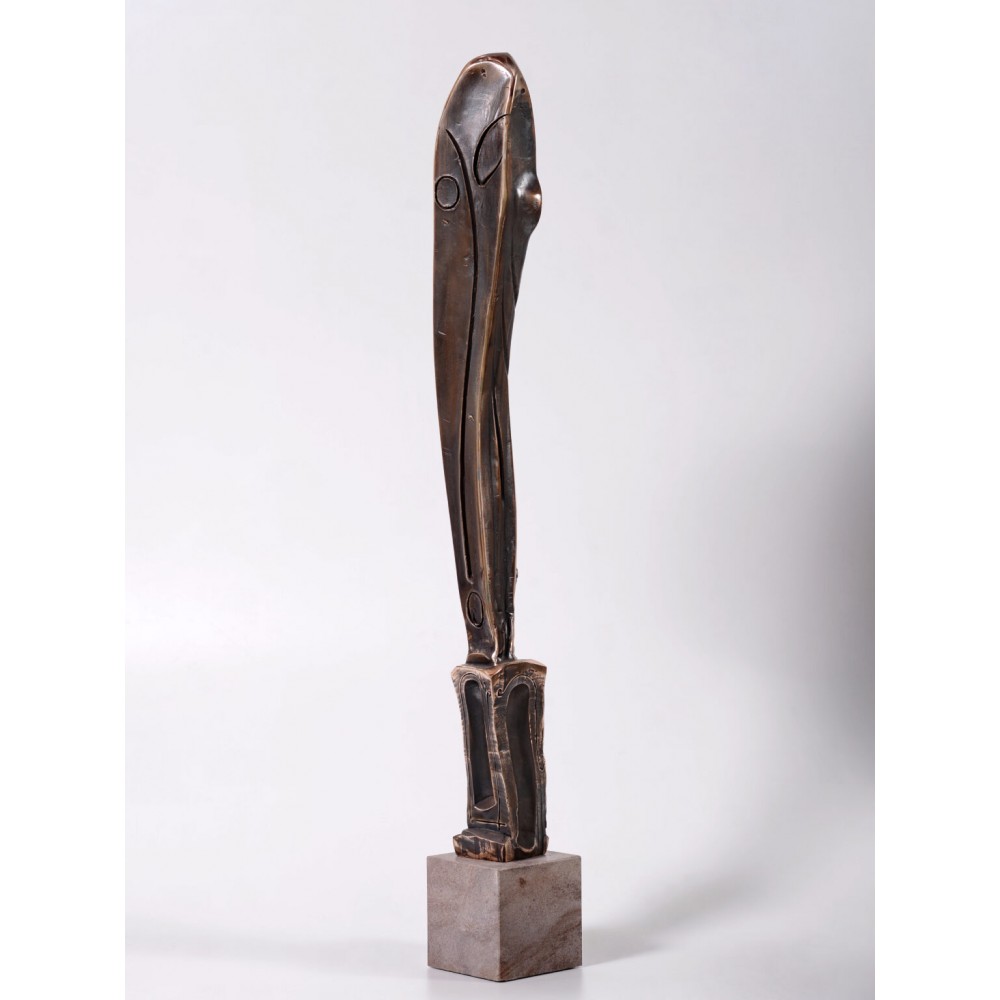 Stâlpnic II - sculptură în bronz, artist Liviu Bumbu